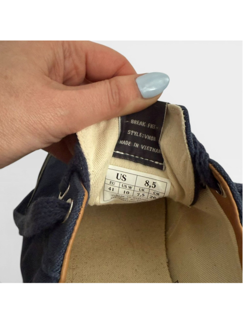 Last Resort AB VM001 Canvas Lo - Navy / Black Skate Shoes - Picture 5 of 6